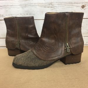 Von Dutch Cuffed Ankle Booties Boots
